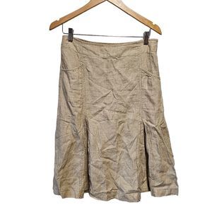 Menora‎ Linen Skirt Size 4 Pocket